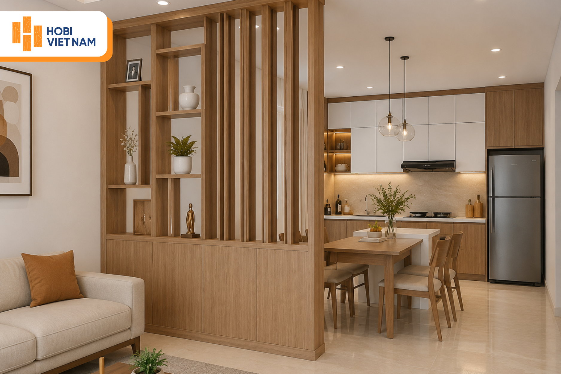 Vách Ngăn Phòng Khách Và Bếp Giải Pháp Hoàn Thiện Không Gian Sống Hiện Đại