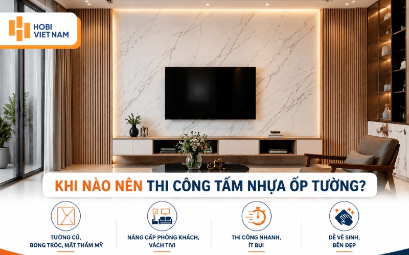 Cách Thi Công Tấm Nhựa Ốp Tường Đúng Kỹ Thuật, Đảm Bảo Độ Bền